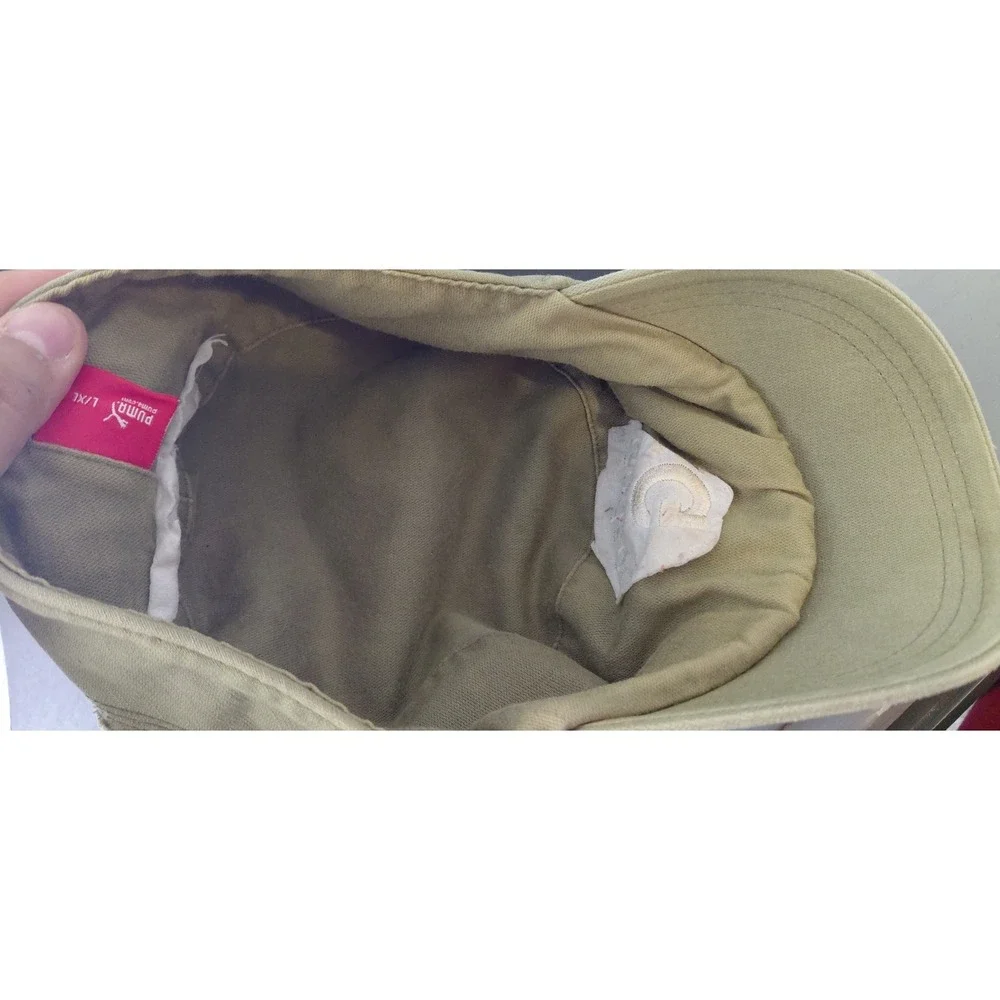 Unknow Autograph handwritten signature olive green distressed cadet Style Cap